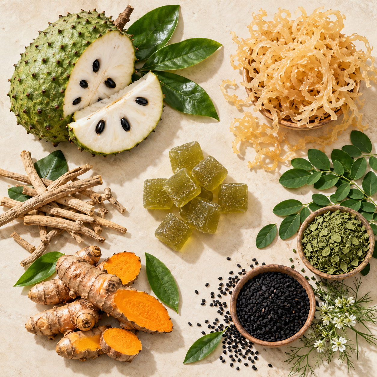 Soursop and botanical ingredients