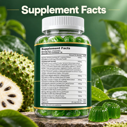 Quenova Soursop 20-in-1 Gummies