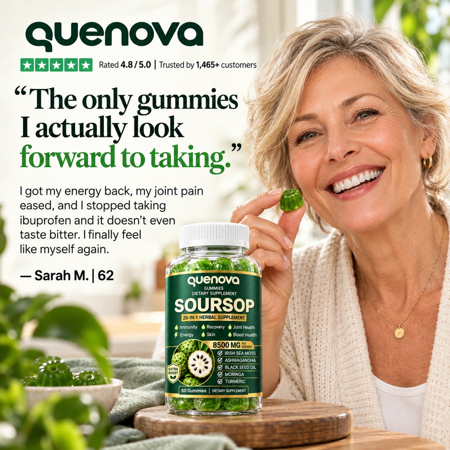 Quenova Soursop 20-in-1 Gummies
